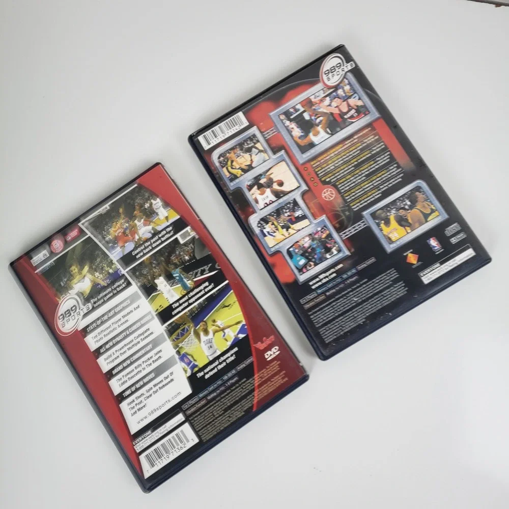 PS2 Basketball Bundle NCAA Final Four 2002 & NBA ShootOut 2001 989 Sports Sony